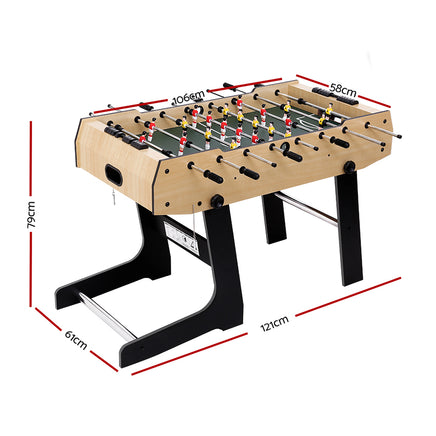 4FT Soccer Table Foosball Football Game Home Family Party Gift Playroom Foldable - ElectronX Plus