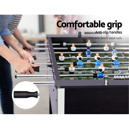 5FT Soccer Table Foosball Football Game Home Family Party Gift Playroom Black - ElectronX Plus