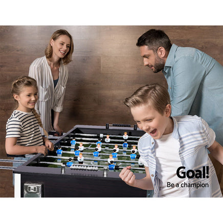 5FT Soccer Table Foosball Football Game Home Family Party Gift Playroom Black - ElectronX Plus