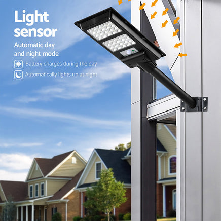 Leier 160 LED Solar Street Light Flood Motion Sensor Remote - ElectronX Plus