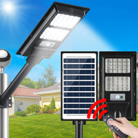 Leier 160 LED Solar Street Light Flood Motion Sensor Remote - ElectronX Plus