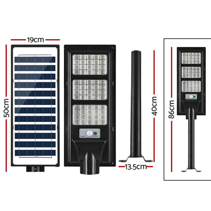 Leier 240 LED Solar Street Light Flood Motion Sensor Remote - ElectronX Plus