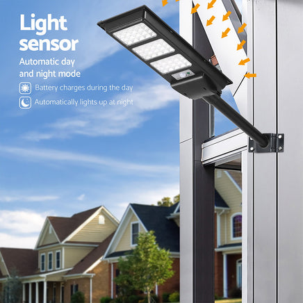 Leier 240 LED Solar Street Light Flood Motion Sensor Remote - ElectronX Plus