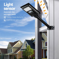 Leier 80 LED Solar Street Light Flood Motion Sensor Remote - ElectronX Plus