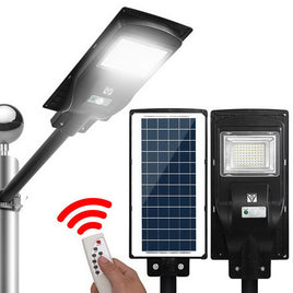 Leier 80 LED Solar Street Light 90W Flood Motion Sensor Remote Outdoor Wall Lamp - ElectronX Plus