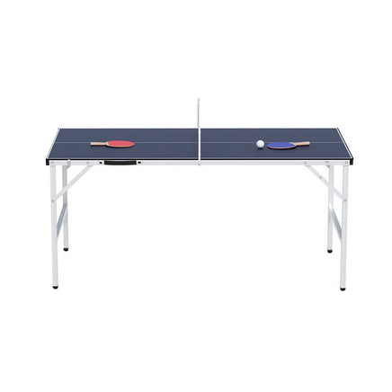 Everfit Table Tennis Ping Pong Table Portable Foldable Family Game Home Indoor - ElectronX Plus