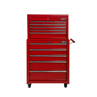 Giantz 14 Drawer Tool Box Cabinet Chest Mechanic Garage Storage Trolley Red - ElectronX Plus