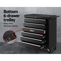 Giantz 16 Drawer Tool Box Cabinet Chest Trolley Toolbox Garage Storage Box - ElectronX Plus