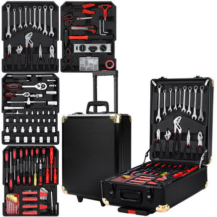 Giantz 816pcs Tool Kit Trolley Case Mechanics Box Toolbox Portable DIY Set - ElectronX Plus