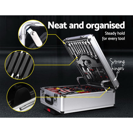 Giantz 786pcs Tool Kit Trolley Case Mechanics Box Toolbox Portable DIY Set - ElectronX Plus