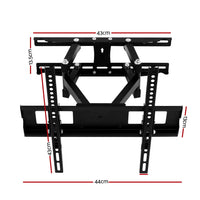 Artiss TV Wall Mount Bracket for 23"-55" LED LCD Full Motion Dual Strong Arms - ElectronX Plus