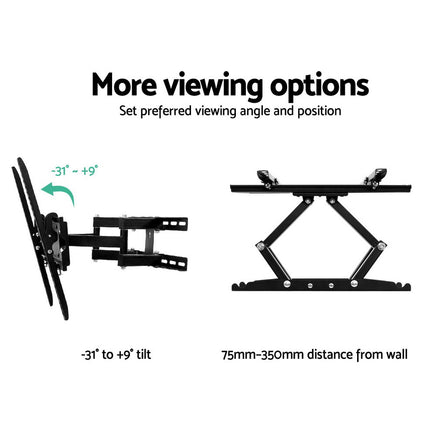 Artiss TV Wall Mount Bracket for 23"-55" LED LCD Full Motion Dual Strong Arms - ElectronX Plus