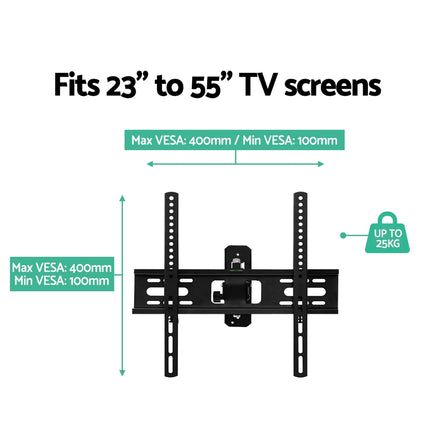 Artiss TV Wall Mount Bracket for 23"-55" LED LCD TVs Full Motion Strong Arms - ElectronX Plus