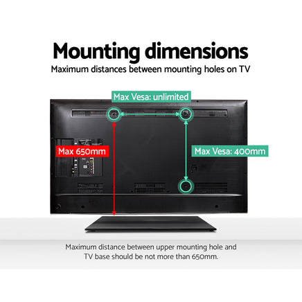 Artiss TV Stand Mount Bracket for 32"-65" Universal Pedestal Tabletop Desktop - ElectronX Plus