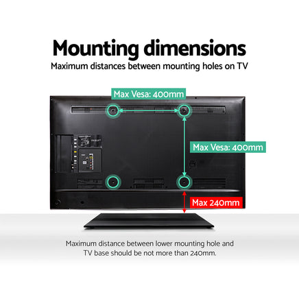 Artiss TV Stand Mount Bracket for 32"-55" LED LCD Swivel Tabletop Desktop Plasma - ElectronX Plus