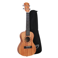 Alpha 26" Ukulele Natural Mahogany Tenor Beginner Gift w/ Carry Bag - ElectronX Plus