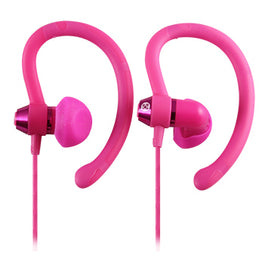 Moki 90° Sports Pink Earphones - ElectronX Plus