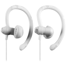 Moki 90° Sports White Earphones - ElectronX Plus