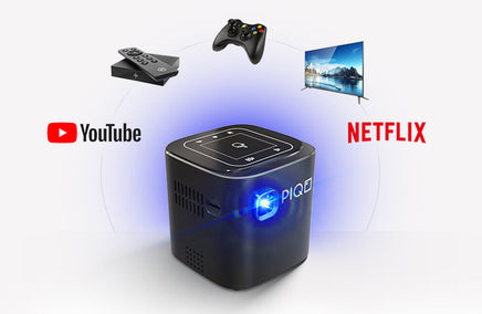 PIQO Projector The world's most smart 1080p mini pocket projector including 7 Accessories Value Pack - ElectronX Plus