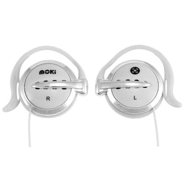 MOKI Clip On Earphones- White - ElectronX Plus