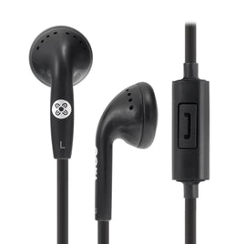 MOKI Stereo Earphones In-line Mic & Control Black - ElectronX Plus