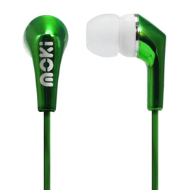 MOKI Metallics Earphone - GREEN - ElectronX Plus