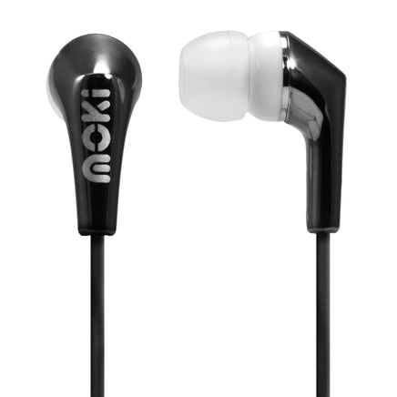 MOKI Metallics Earphone - BLACK - ElectronX Plus