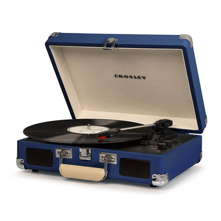 CROSLEY Crosley Cruiser Blue - Bluetooth Turntable & Record Storage Crate - ElectronX Plus