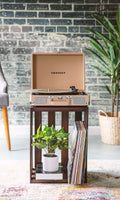 CROSLEY Crosley Cruiser Light Tan - Bluetooth Turntable & Record Storage Crate - ElectronX Plus