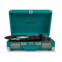 CROSLEY Crosley Cruiser Teal - Bluetooth Turntable & Record Storage Crate - ElectronX Plus