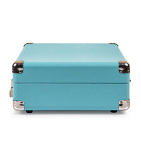 CROSLEY Crosley Cruiser Turquoise - Bluetooth Turntable & Record Storage Crate - ElectronX Plus