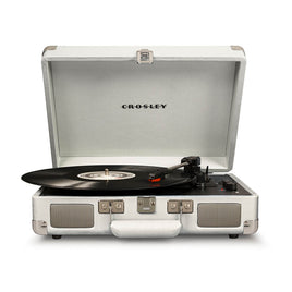 CROSLEY Crosley Cruiser White Sands - Bluetooth Turntable & Record Storage Crate - ElectronX Plus