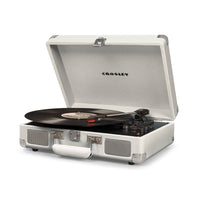 CROSLEY Crosley Cruiser White Sands - Bluetooth Turntable & Record Storage Crate - ElectronX Plus