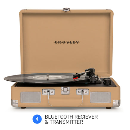 CROSLEY Crosley Cruiser Light Tan - Bluetooth Portable Turntable - ElectronX Plus