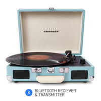 CROSLEY Crosley Cruiser Turquoise - Bluetooth Portable Turntable - ElectronX Plus