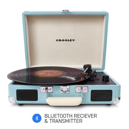 CROSLEY Crosley Cruiser Turquoise - Bluetooth Portable Turntable - ElectronX Plus