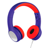 LILGADGET LilGadgets Connect+ Style Childrens Wired Headphones - Blue + Red - ElectronX Plus