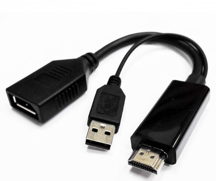 8WARE HDMI to DisplayPort DP Male to Female with USB (for power) Adapter Cable - ElectronX Plus