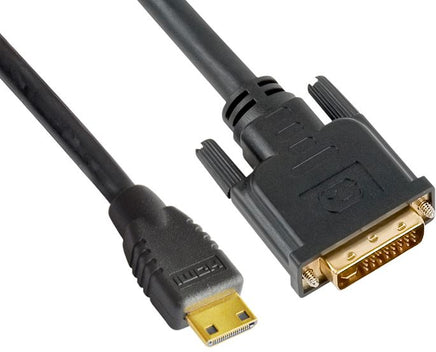 ASTROTEK Mini HDMI to DVI Cable 60cm - 19 pins Male to 24+1 pins Male 30AWG OD6.0mm Gold Plated Black PVC Jacket RoHS LS CBAT-MINIHDMIDVI-1.4 - ElectronX Plus