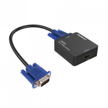 SIMPLECOM CM201 Full HD 1080p VGA to HDMI Converter with Audio - ElectronX Plus