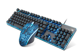 RAPOO V100S Backlit Gaming Keyboard & Optical Gaming Mouse, competitive gaming combo - ElectronX Plus