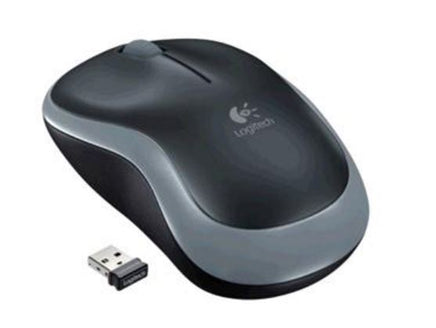 Logitech M185 Wireless Mouse Nano Receiver Grey 1-year battery life Logitech Advanced 2.4 GHz wireless connectivity - ElectronX Plus