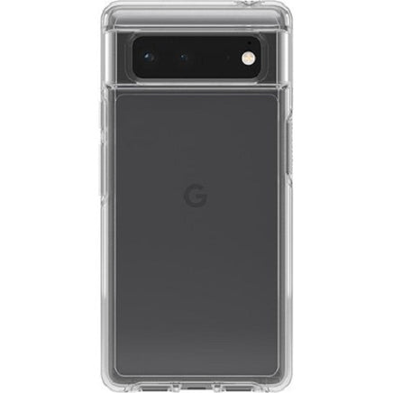 OTTERBOX Google Pixel 6 Symmetry Series Clear Antimicrobial Case - Clear (77-84034), Durable protection, Raised edges protect screen and camera - ElectronX Plus