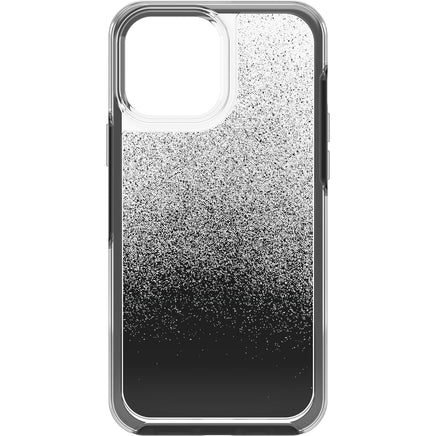 OTTERBOX Apple iPhone 13 Pro Max Symmetry Series Clear Antimicrobial Case - Ombre Spray (Clear/Black) (77-83507), Wireless charging compatible - ElectronX Plus