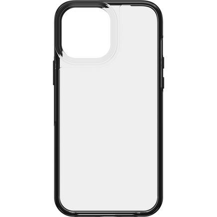 OTTERBOX SEE Case for Apple iPhone 13 Pro Max - Black Crystal (Clear/Black) (77-85707), Ultra-thin, one-piece design - ElectronX Plus