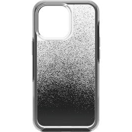 OTTERBOX Apple iPhone 13 Pro Symmetry Series Clear Antimicrobial Case - Ombre Spray (Clear/Black) (77-83492), Wireless charging compatible - ElectronX Plus