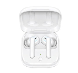 OPPO Enco W51 True Wireless Earphones White - Hybrid Active Noise Cancellation, Qi Wireless Charging Support, IP54 Dust and Water Resistance - ElectronX Plus