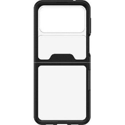 OTTERBOX Samsung Galaxy Z Flip3 5G Symmetry Series Flex Case - Black Crystal (Clear/Black) (77-84199) Sleek profile and precision design - ElectronX Plus