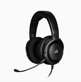 Corsair HS35 STEREO Gaming Headset Discord Certified, Clear Sound, and Plush Memory Foam, Carbon - ElectronX Plus