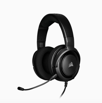 Corsair HS35 STEREO Gaming Headset Discord Certified, Clear Sound, and Plush Memory Foam, Carbon - ElectronX Plus